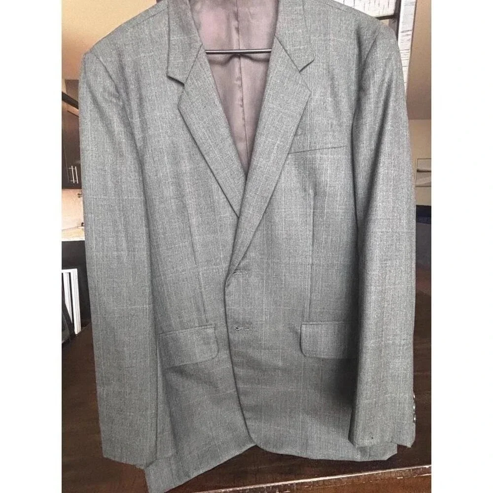 Chang's Tailoring Co Hand Tailored Custom Made 3 PIECE SUIT‎ MEN 46Rx36X30